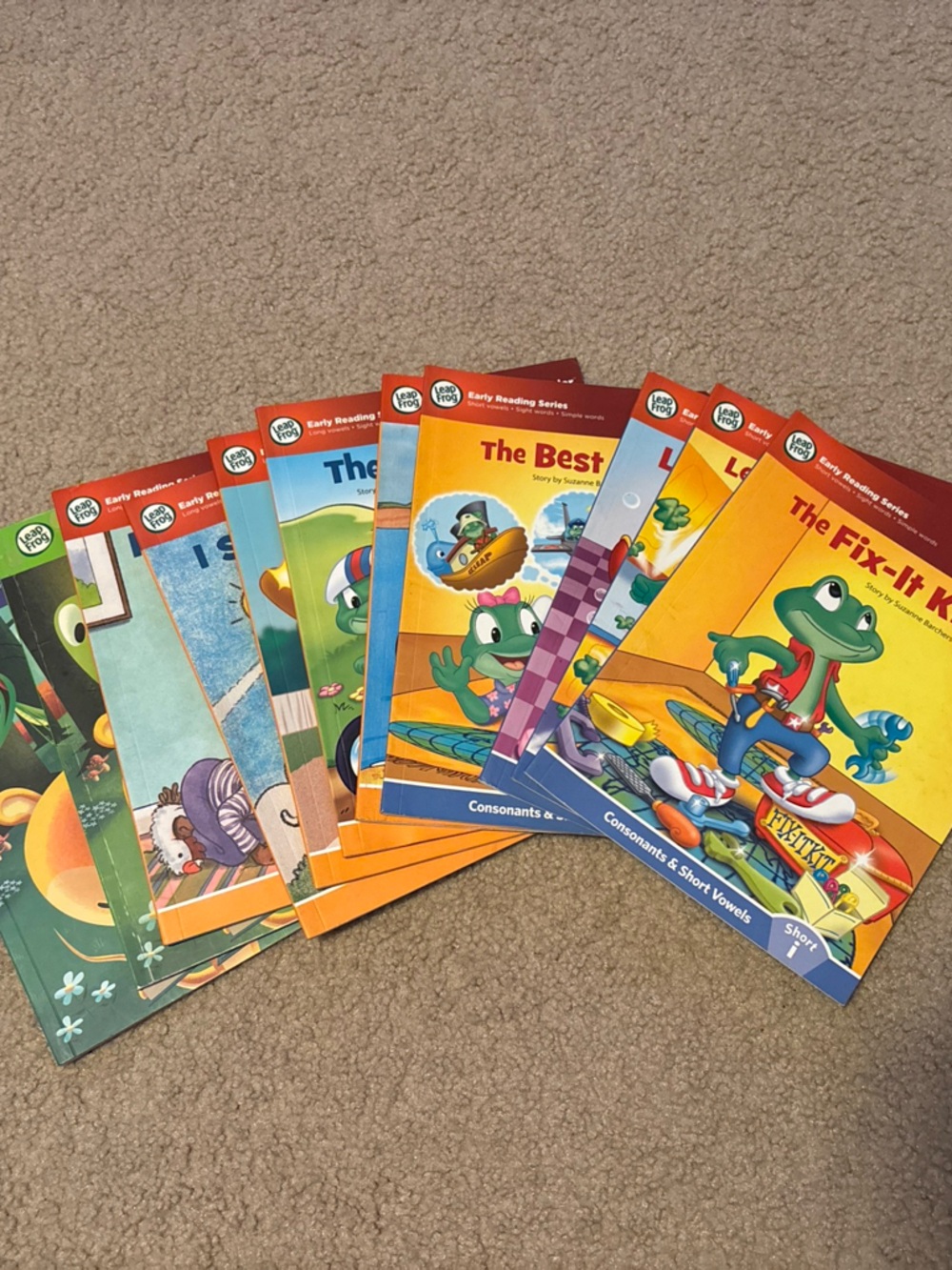 Lot 11 Leap Frog Leap Interactive Early Reading Series Books Paperback Vowels